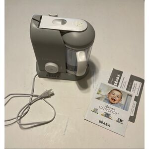 BEABA BABYCOOK SOLO 4-in-1 Baby Food Processor, Steam Cook, Blender (Cloud Gray)